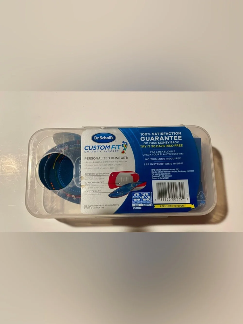 Dr. Scholl's Custom Fit CF 410 Inserts - New in Box Sealed Comfort Shoes Insoles